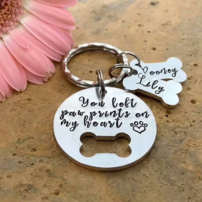 Personalized pet souvenir keychain