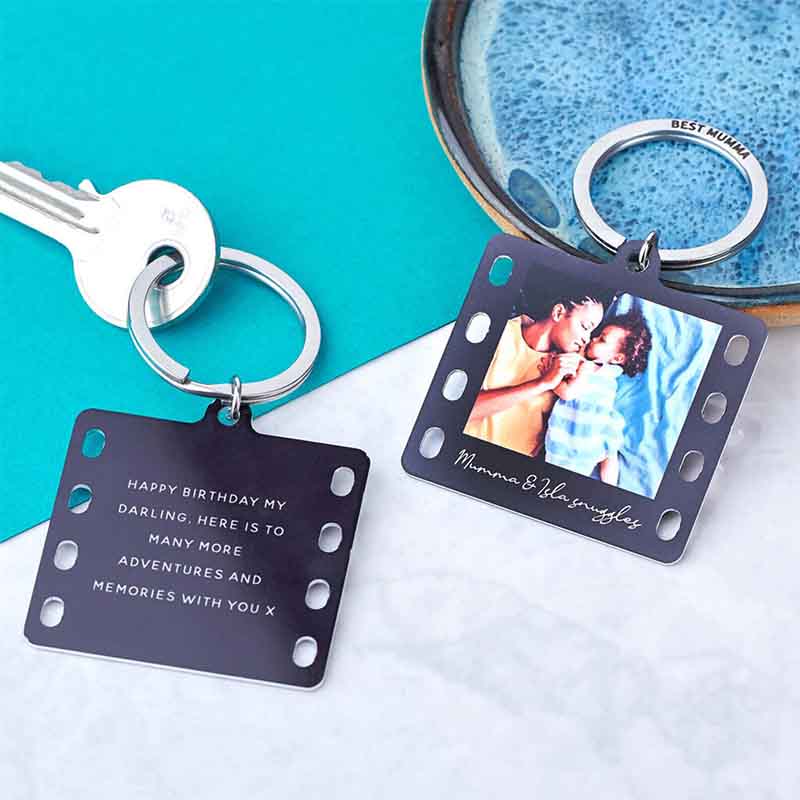 Custom Mini Photo Scroll Keychain