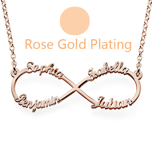Infinity Necklace 4 Names