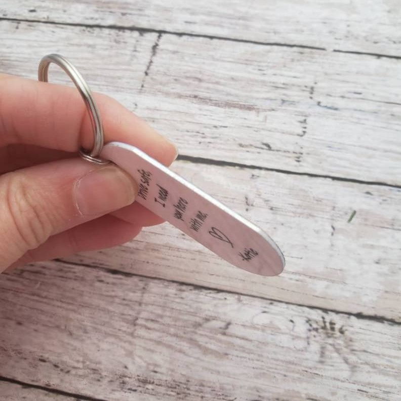 Drive Safe Handsome Keychain, Personalized Photo Keychain, Drive Safe I Need You Here With Me, New Driver Gift, Long Distance Relationship