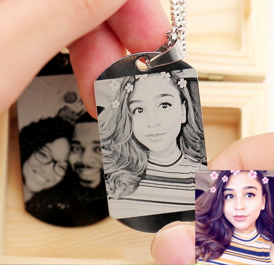 Personalized Photo Titanium Steel 