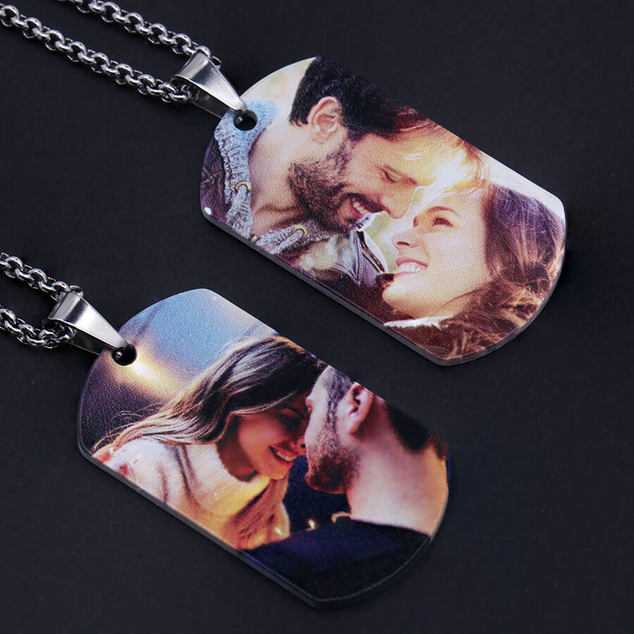 Personalized Picture Titanium steel  Necklace