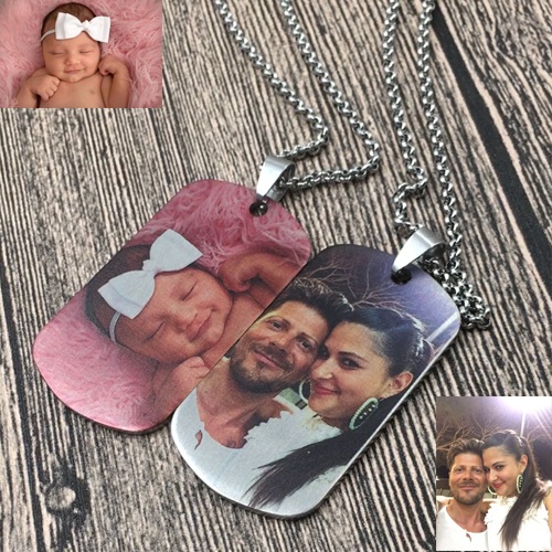 Personalized Picture Titanium steel  Necklace